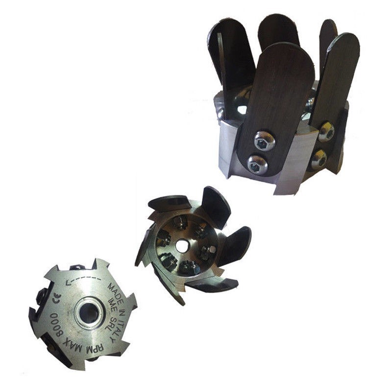 ZAPPETTA FRESA PER DECESPUGLIATORE UNIVERSALE 6 LAME SOSTIUIBILI IN ACCIAIO