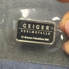 Early 10 Gram Schloss Geiger Edelmetalle 999 Fine Silver Bar Vintage