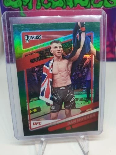 2022 Panini Donruss UFC Dan Hooker Green Flood Parallel Card #57 MMA - Image 2 of 4