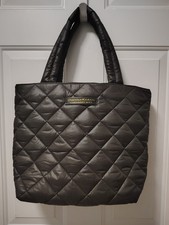 Donna Karan Cashmere Mist Black Quilted Tote Bag EUC