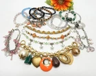 VINTAGE TO NOW FASHION/COSTUME JEWELRY BRACELET LOT, CHARM & BEADED BRACELETS