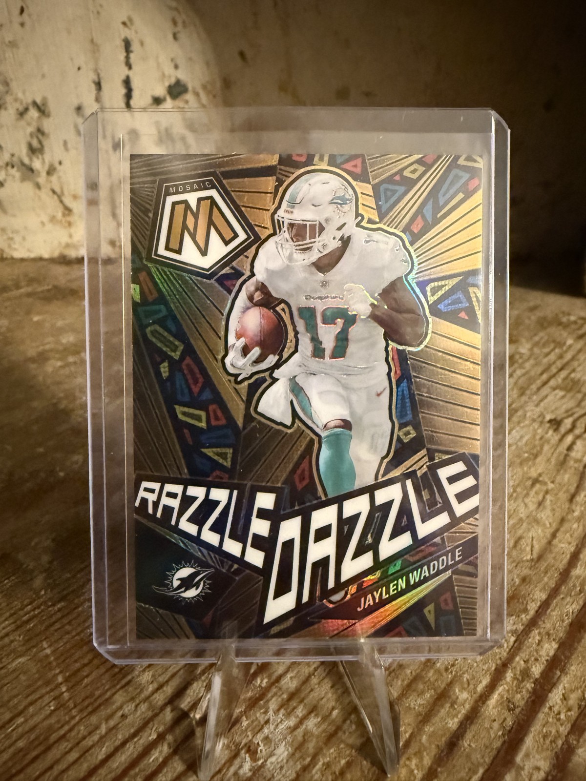 2023 Panini Mosaic - Razzle Dazzle Jaylen Waddle #RD12