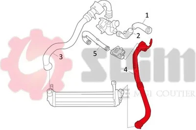 Tubo de aire 981568 SEIM para RENAULT MEGANE II SCÉNIC II MEGANE II Sedán - Imagen 1 de 4