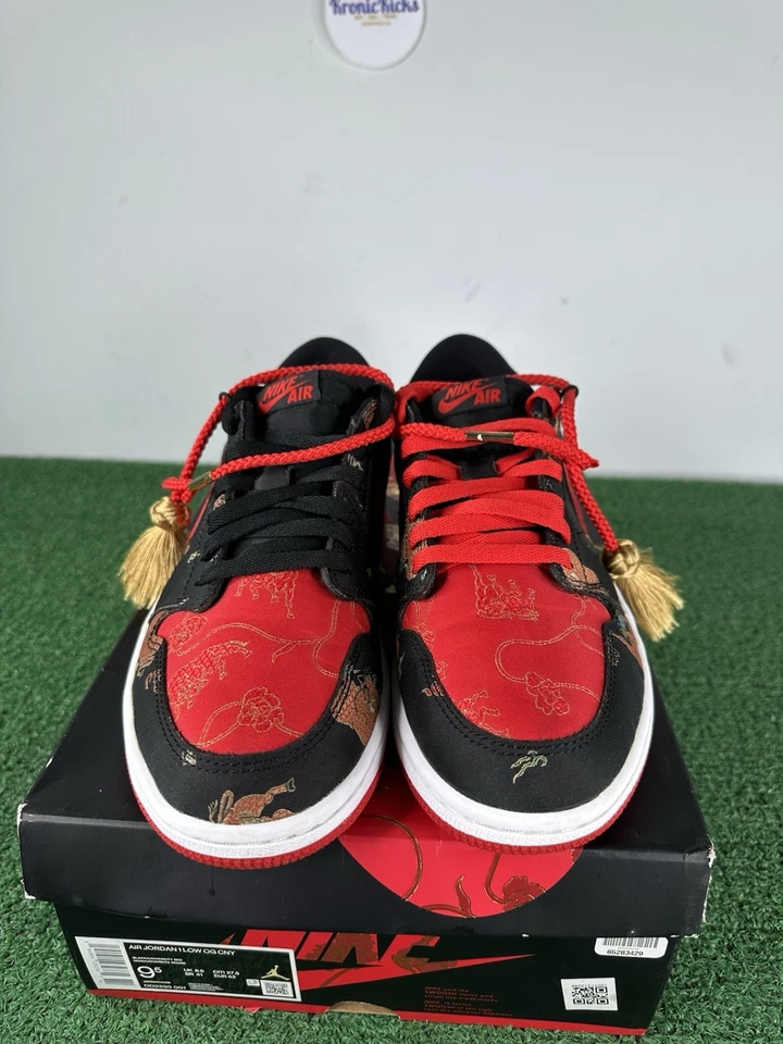 Talla 9.5 - Jordan 1 Low OG Año Nuevo Chino - Caja Original - Uso Ligero Foto 3 de 4