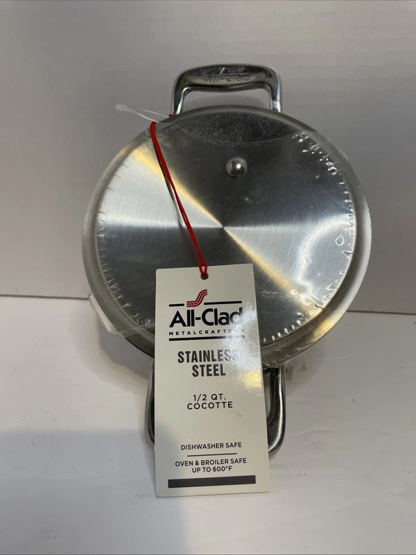 All-Clad stainless mini Dutch oven at 0.5 qt