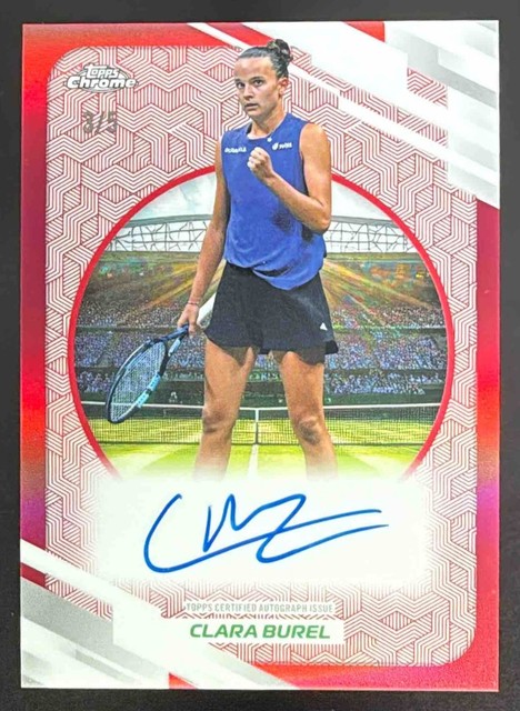 2020 Topps Chrome Clara Burel Auto Autograph II Red Refractor #/5