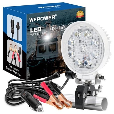 LED Boat Spotlights with Clamp, Super Bright Headlights with Mounting Clamp, ...