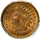 🏮🔥❤️🤎😍PCGS MS63 RB 1890 INDIAN HEAD CENT