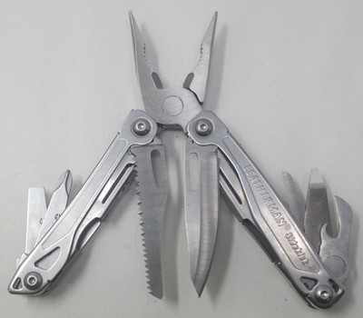 Silver Leatherman Sidekick Pliers Multi-Tool Pocket Knife - TSA Auction