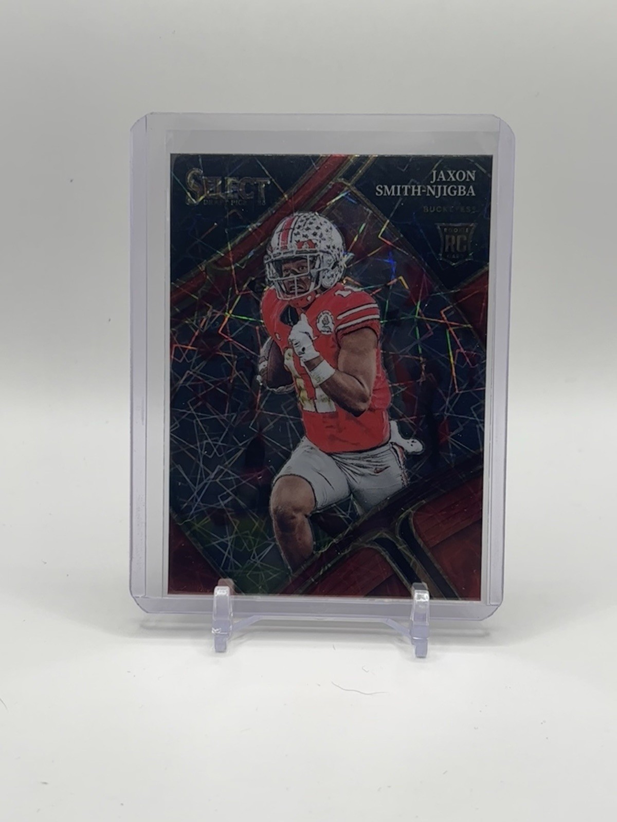 2023 Panini Select Draft Picks Field Level Jaxon Smith-Njigba Red Lazer RC 