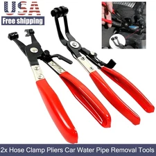 2x Hose Clamp Pliers Car Water Pipe Fuel Coolant Spring Bundle Removal Tools US