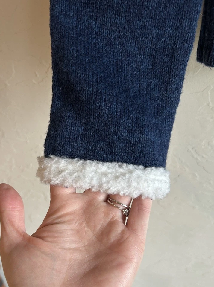 Cárdigan Suéter De Colección Chadwick’s M Novedad Navidad Invierno Oso Polar Cremallera Foto 4 de 4