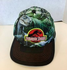 Jurassic Park Hat Black Snapback Hat Youth Ball Cap Dinosaur Adjustable