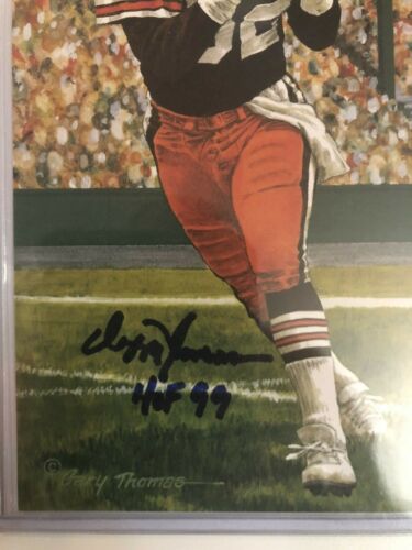 Ozzie Newsome Signed 1999 Goal Line Art Card Autograph Auto Signed Browns HOF - Picture 2 of 3