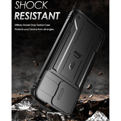 For Moto G Power 5G 2024 Case [with Kickstand] Full Body Rugged Cover Black - Picture 1 of 6