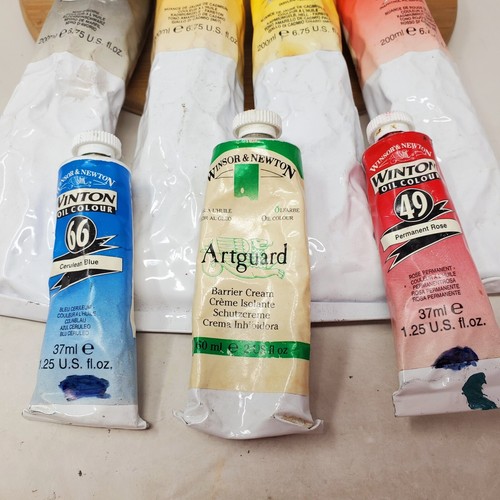 Winsor & Newton Winton Ölfarbe 7 Stück 200 ml & 37 ml Schwarz Gelb Rot Blau - Bild 5 von 12