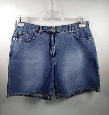 Tom Tailor W32 L7 blau Damen Denim Jeans Hose Gerades Bein Kurze Hose Sommer