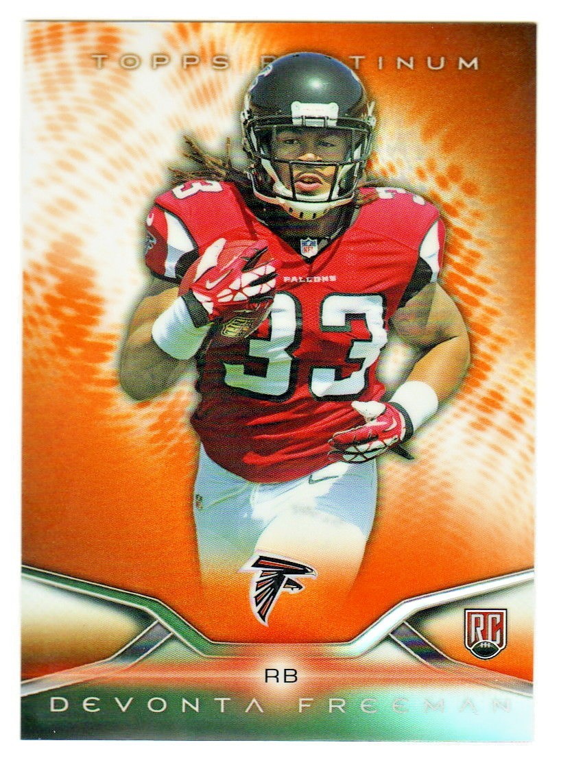 2014 Topps Platinum ORANGE REFRACTOR 130 DEVONTA FREEMAN RC Rookie QTY AVAILABLE