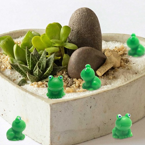 50 Pcs Mini Frogs Garden Decor Mini Resin Frog, Tiny Green Frog Figurines - Picture 3 of 6