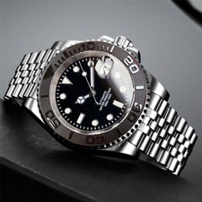 20ATM Diver 40mm Sterile Black Dial NH35A PT5000 Sapphire Glass Auto Mens Watch