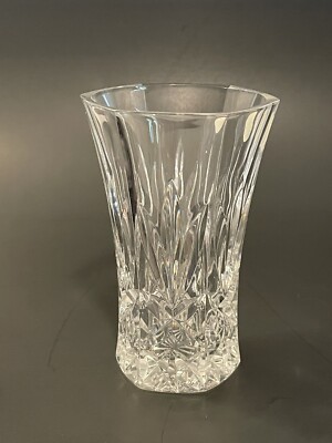 Vintage RCR Royal Crystal Rock 6 Sided Bud Vase 24% Lead Crystal 5