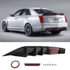 Black Rear Bumper Diffuser Lower Fin Spoiler Lip For Cadillac CTS XTS ATS CT5
