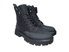 Lucky Brand Aribelly Women's Black Leather Side Zip Mid Calf Boots Size 8.5M New