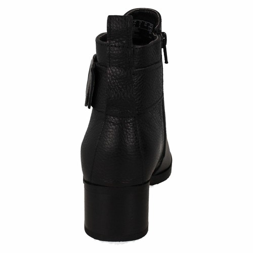 Mujer Clarks ' Mila Charm ' Bloque Tacón Botines de Piel - Ancho D - Imagen 11 de 21