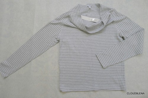 NWT JAMES PERSE Striped Pullover Sweater Tops Funnel Neck/ Hooded Sz 2/3 SOFT!! - Picture 28 of 32