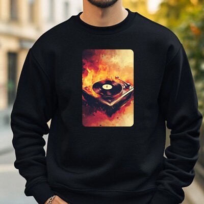 Turntable Burns Sweatshirt Cosy And Perfect For Any Occasion Sbis4XL