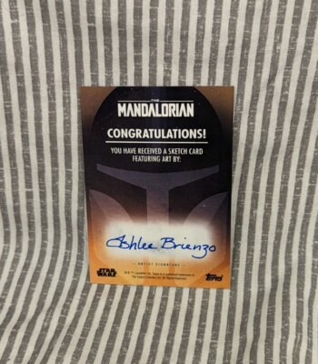 Topps Star Wars Sketch Card Q9-0 Zero By Ashlee Brienzo | eBay