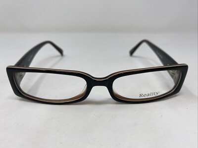 Reality 3709 Brown 51-16-140 Plastic Brown Full Rim Eyeglasses Frame Q482