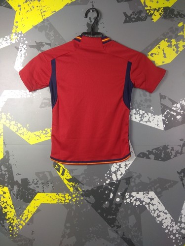 Spain Team Jersey Home Football Soccer Shirt 2023 Adidas Young XS 7-8YRS ig93 - Picture 2 of 7