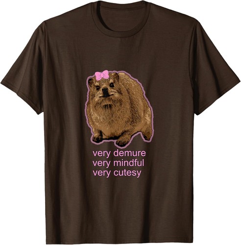 Demure, mindful and cutesy Rock Hyrax - Daisy! T-Shirt Hoodie - Picture 11 of 16