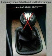 SCHALTMANSCHETTE  AUDI A6 C5 1997-2004 SCHALTSACK SCHWARZ CARBON BLAU GRAU ROT