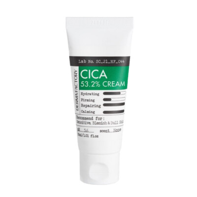 [DERMA FACTORY] Cica 53.2% Cream - 30ml / Free Gift