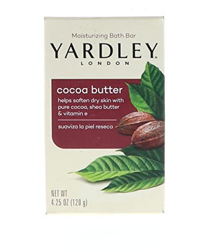 Yardley Moisturizing Bar Cocoa Butter, Chocolate, 4.25oz - Picture 1 of 9