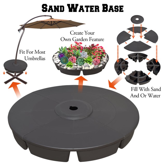 Outdoor Weight Base Patio Umbrella Deck Parasol Sand Water Planter Stand Only For Sale Online