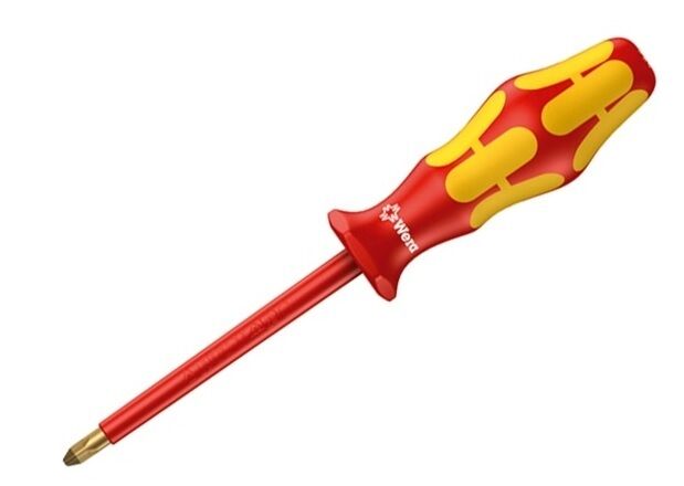 Wera 006153 Kraftform 162i VDE Insulated Phillips Screwdriver PH1 x 150mm Wera 006153 Kraftform 162i VDE Insulated Phillips Screwdriver PH1 x 150mm