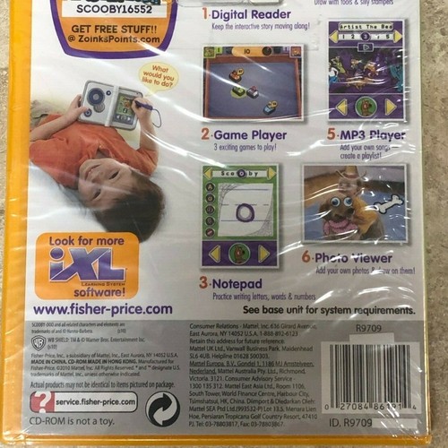 Fisher Price iXL Learning System Software Game Scooby-Doo Sealed Package - Picture 4 of 4
