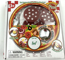 Stretcheez Pizza "BEEF" Play Food for Kids Stretchy Pretend Food  Toppings