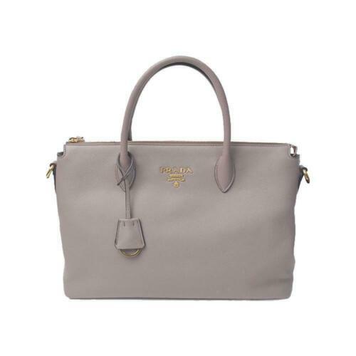 NWT Prada Vitello Shine Double Zip Shopping Tote Satchel BN2324