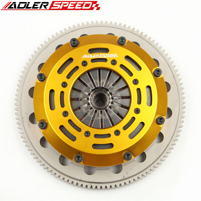 Race Twin Disc Clutch + Flywheel For 93-99 ECLIPSE TALON GST TSI FWD Medium WT