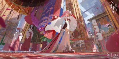 Anime kazari genshin impact raiden shogun yae miko fox Stitched Gaming Mat Desk