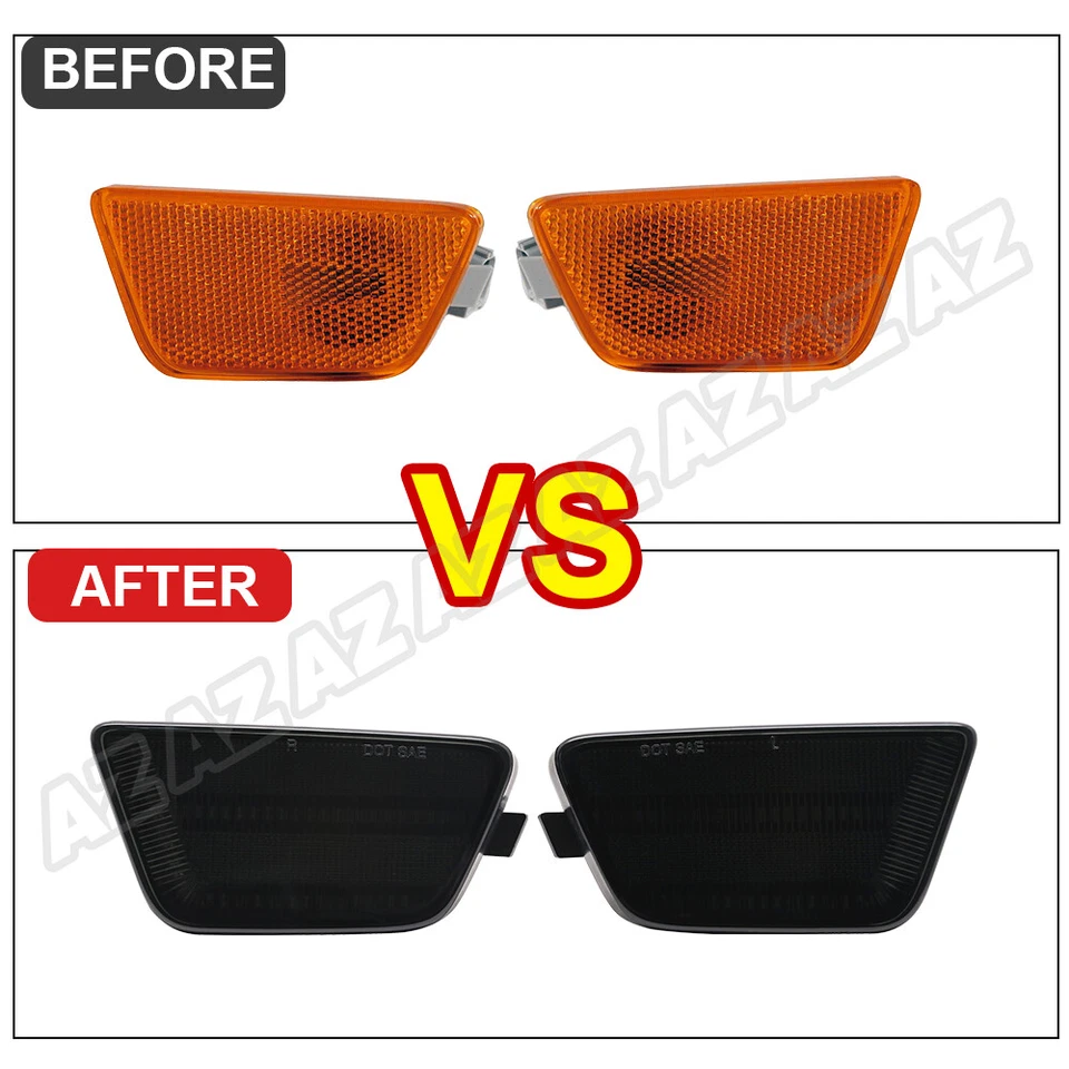 LED Front Bumper Side Marker Light Smoked Lens For 2011-2015 Chevrolet Cruze — 第 4/4 张图片