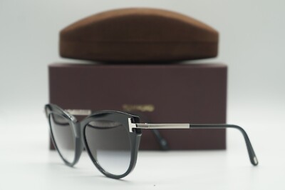 NEW TOM FORD TF 821 01B KIRA BLACK GRAD SMOKE AUTHENTIC SUNGLASSES FRAMES 56-16