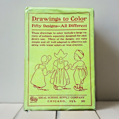 Drawings to Color ~ Ideal School Supply Company Item #501 ~ Vintage