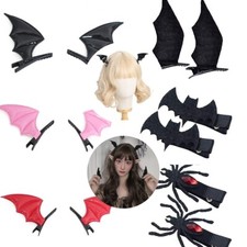 1 Pair Bat Spider Hairpins Halloween Hair Clips Hair Accessories Barrettes Party