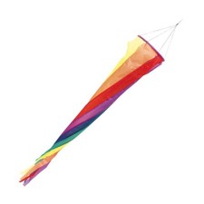 Windspiel Turbine HQ Windturbine 110 cm Rainbow Windsack Leinenschmuck Windfahne
