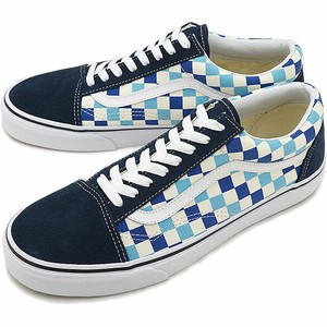 blue checkered low top vans